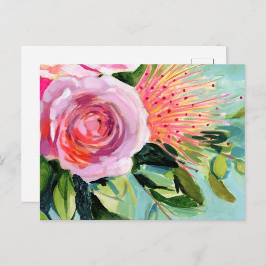 Floral I Briefkaart (Voorkant / Achterkant)