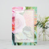 Floral I Briefpapier (Staand voorkant)