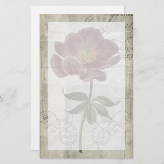 Floral I Briefpapier (Voorkant / Achterkant)