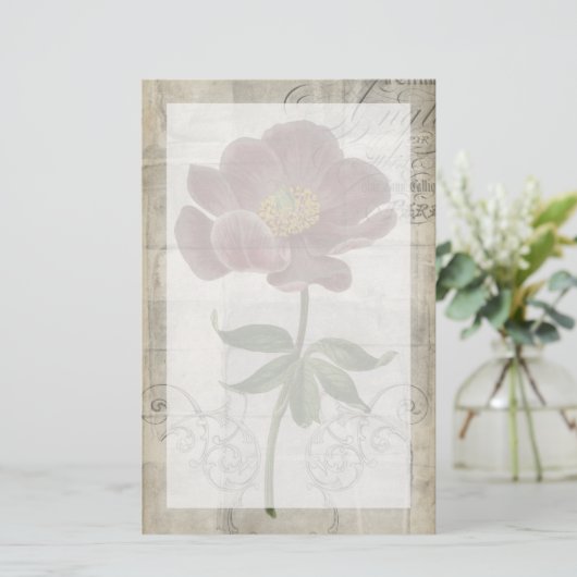 Floral I Briefpapier (Staand voorkant)