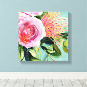 Floral I Canvas Afdruk (Insitu (Houten vloer))