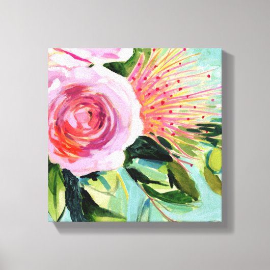 Floral I Canvas Afdruk (Voorkant)