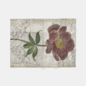 Floral I Fleece Deken (Voorkant (Horizontaal))