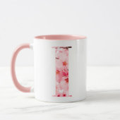 Floral I Initial Mug | Personalized Name & Traits Mok (Links)