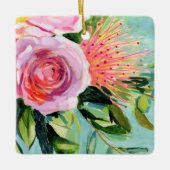 Floral I Keramisch Ornament (Voorkant)