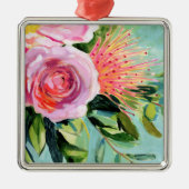 Floral I Metalen Ornament (Voorkant)