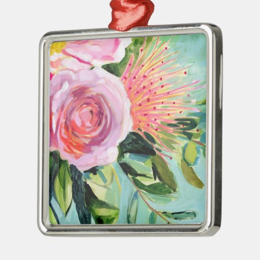 Floral I Metalen Ornament (Links)