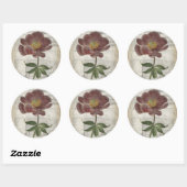 Floral I Ronde Sticker (Vel)
