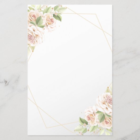 Floral I spiy bruiloft Flyer (Achterkant)