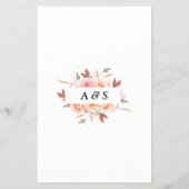 Floral I spiy bruiloft Flyer (Achterkant)