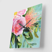 Floral I Vierkante Klok (Hoek)