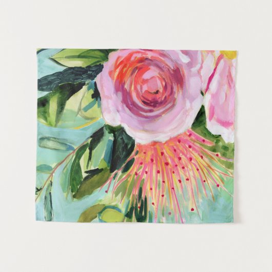 Floral I Wandkleed (Voorkant (horizontaal))