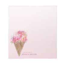 Floral Ice Cream Cone Hier is de Scoop
