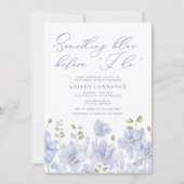 Floral iets blauw voordat ik Vrijgezellenfeest doe Kaart (Voorkant)