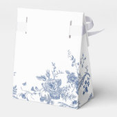 Floral Iets Blauw Vrijgezellenfeest Bedankdoosjes (Achterkant)