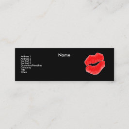 Floral II-profielkaart "make-up art" Mini Visitekaartje