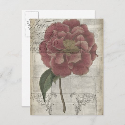 Floral III Briefkaart (Voorkant / Achterkant)