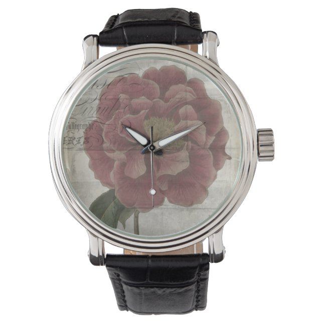 Floral III Horloge (Voorkant)