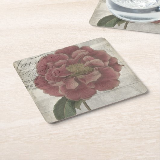 Floral III Kartonnen Onderzetters (Schuin)