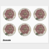 Floral III Ronde Sticker (Vel)