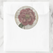 Floral III Ronde Sticker (Tas)