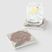 Floral III Stenen Onderzetter (Zijkant)