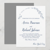 Floral Ik ben mijn Beloved Jwish Wedding Invitatio Kaart (Voorkant / Achterkant)