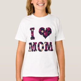 Floral Ik Hou van Mam T-shirt