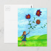  Floral  Illustratie Briefkaart (Voorkant / Achterkant)