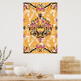 Floral Illustration, Hollow Life Poster