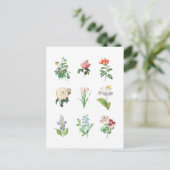 Floral Illustration minimalist Botanical Briefkaart (Staand voorkant)
