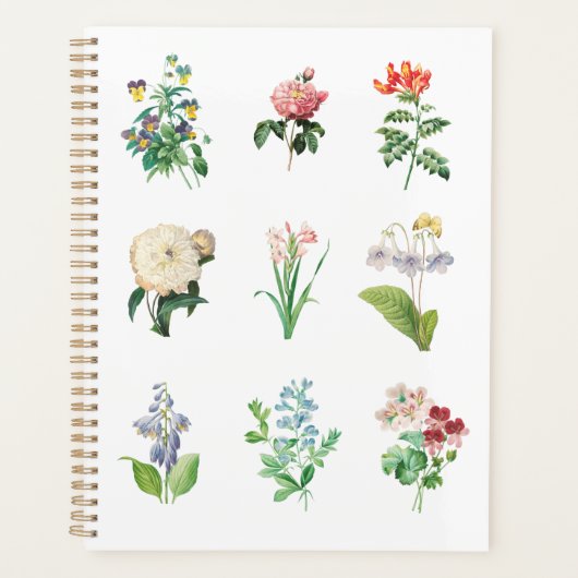Floral Illustration minimalist Botanical Planner (Voorkant)