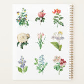 Floral Illustration minimalist Botanical Planner (Achterkant)