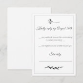 Floral Illustration Response Card (Voorkant / Achterkant)