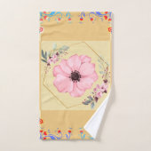 Floral Illustration, Spring geïnspireerde bloemen Bad Handdoek (Handdoek)