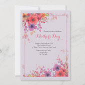 Floral Impression Invitation Kaart (Voorkant)