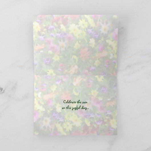 Floral Impression Summer Solstice Kaart (Binnen)