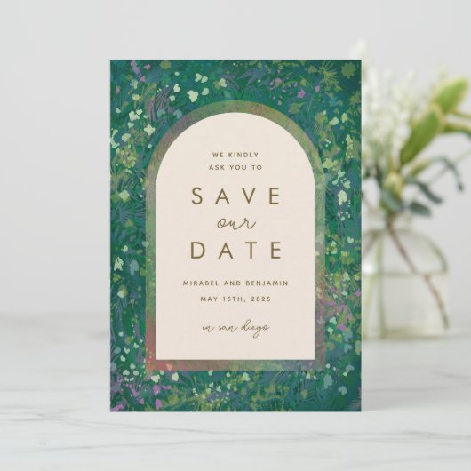 Floral Impressionisme Kaart (Staand voorkant)