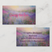 Floral Impressionist AI Art Design Visitekaartje (Voorkant / Achterkant)