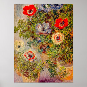 Floral Impressionist Painting - Claude Monet Poster