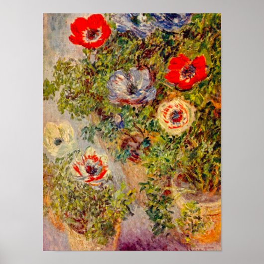 Floral Impressionist Painting - Claude Monet Poster (Voorkant)