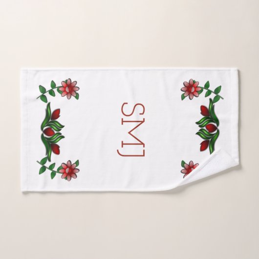 Floral impressions Art Deco Bad Handdoek (Handdoek)