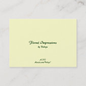 Floral Impressions ATC Visitekaartje (Achterkant)