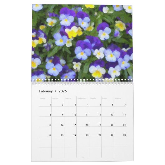 Floral Impressions Wall Agenda 2018 Kalender (Feb 2026)