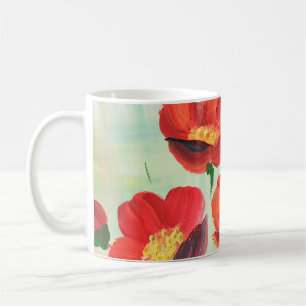 Floral in de vorm van abstractie. Ontworpen Koffiemok