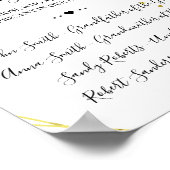 Floral in het liefhebbende herdenkingsbord van het poster (Hoek)