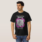 Floral in Loving Memory Foto verlies moeder T-shirt (Voorkant volledig)