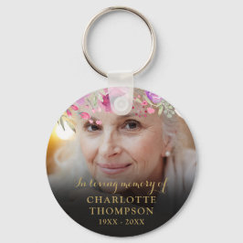 Floral in Loving MemoryPhoto Sleutelhanger