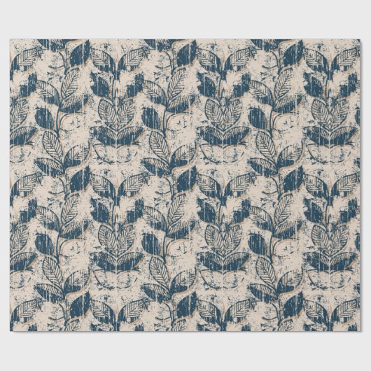 Floral in nood cadeaupapier (Vlak)