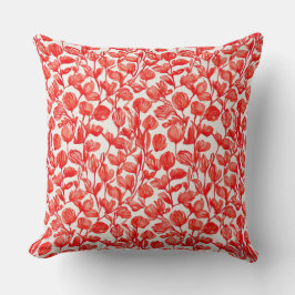 Floral in red pattern kussen